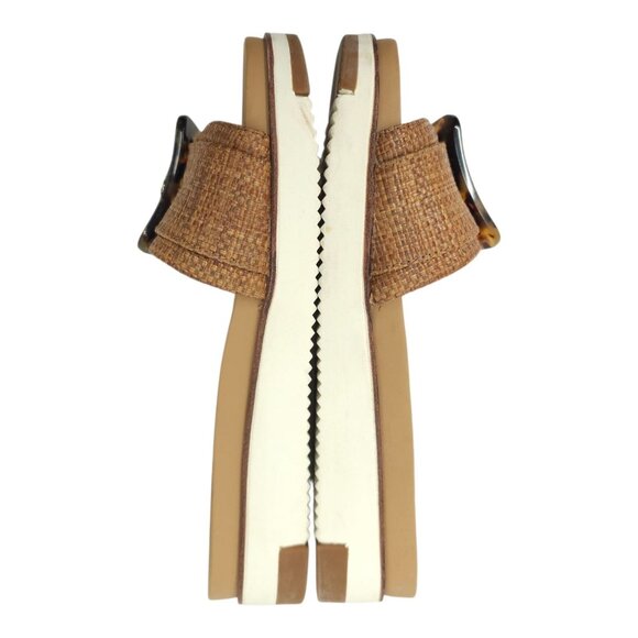 Sam Edelman Ariane Platform Sandals Womens Size 5.5 Tortoise Shell Buckle Slide - Picture 5 of 16